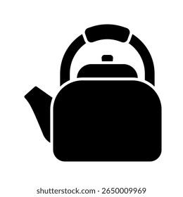 Kettle icon. coffee pot, coffee, pot, carafe, brew, hot, drink, glass, caffeine. Vector Icon Illustration