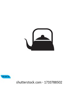 ilustración vectorial de diseño de icono de hervidor