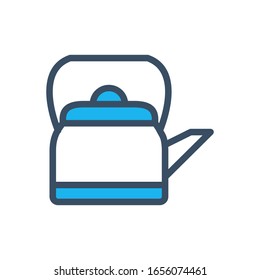 Kettle icon designed in fill outline style