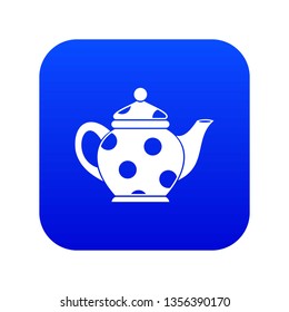 Kettle icon digital blue for any design isolated on white vector illustration