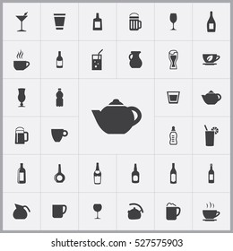 Icono de la caldera. Bebidas Iconos Universal Set para Web y móvil