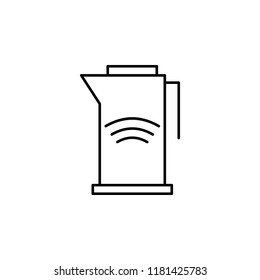 kettle icon. Element of Internet related icon for mobile concept and web apps. Thin line kettle icon can be used for web and mobile