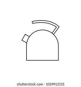 kettle icon. Element for mobile concept and web apps. Thin line  icon for website design and development, app development. Premium icon on white background on white background