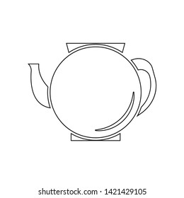 Kettle icon. Element of Winter for mobile concept and web apps icon. Outline, thin line icon for website design and development, app development
