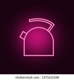 kettle icon. Elements of Web in neon style icons. Simple icon for websites, web design, mobile app, info graphics