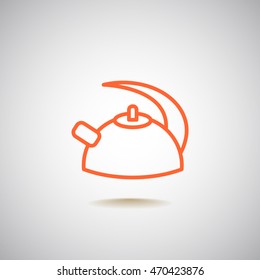Kettle Icon Flat.