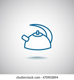 Kettle Icon Flat.
