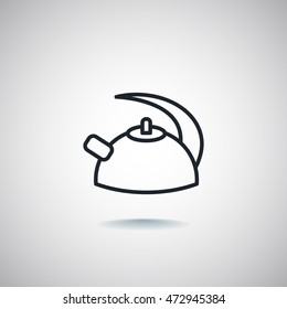 Kettle Icon Flat.