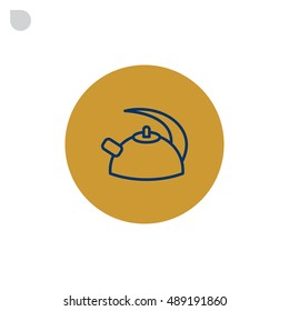 Kettle Icon Flat.