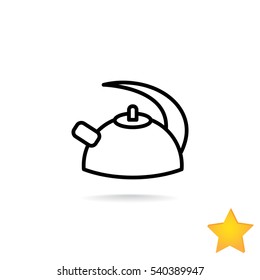 Kettle Icon Flat.