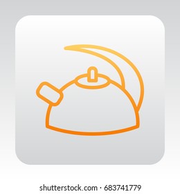 Kettle Icon Flat.