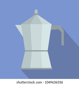 Kettle icon. Flat illustration of kettle vector icon for web