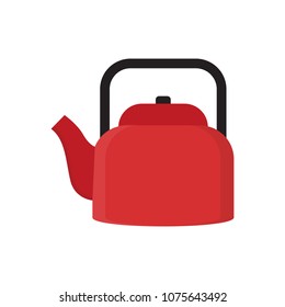kettle icon in flat style isolated vector illustration on white transparent background