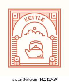 KETTLE ICON AND ILLUSTRATION CONCEPT