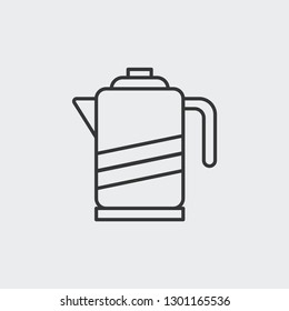 Kettle icon isolated on white background. Teapot symbol modern, simple, vector, icon for website design, mobile app, ui. Vector Illustration