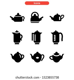 kettle icon isolated sign symbol vector illustration - Collection of high quality black style vector icons
