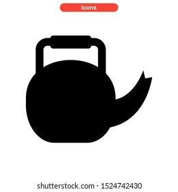 kettle icon isolated sign symbol vector illustration - high quality black style vector icons
