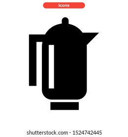 kettle icon isolated sign symbol vector illustration - high quality black style vector icons
