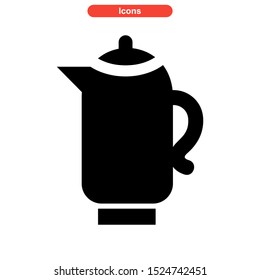 kettle icon isolated sign symbol vector illustration - high quality black style vector icons
