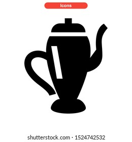 kettle icon isolated sign symbol vector illustration - high quality black style vector icons
