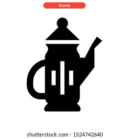 kettle icon isolated sign symbol vector illustration - high quality black style vector icons

