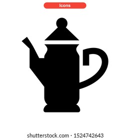 kettle icon isolated sign symbol vector illustration - high quality black style vector icons
