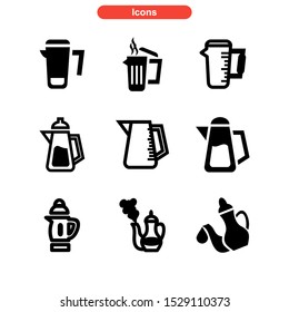 kettle icon isolated sign symbol vector illustration - high quality black style vector icons
