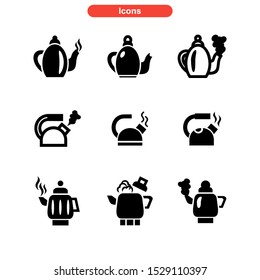 kettle icon isolated sign symbol vector illustration - high quality black style vector icons
