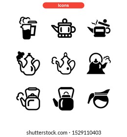 kettle icon isolated sign symbol vector illustration - high quality black style vector icons
