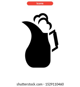 kettle icon isolated sign symbol vector illustration - high quality black style vector icons
