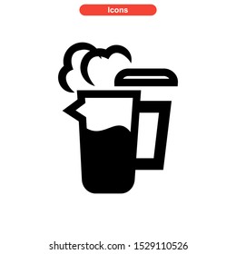 kettle icon isolated sign symbol vector illustration - high quality black style vector icons
