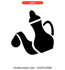kettle icon isolated sign symbol vector illustration - high quality black style vector icons
