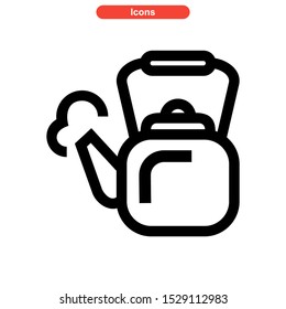 kettle icon isolated sign symbol vector illustration - high quality black style vector icons

