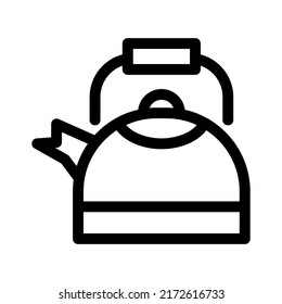kettle icon or logo isolated sign symbol vector illustration - high quality black style vector icons

