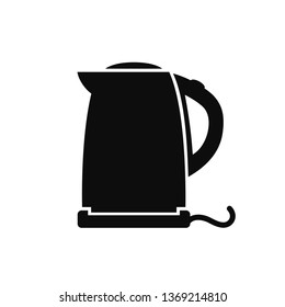 Kettle icon in modern flat style isolated. Electric teapot icon – stock vector