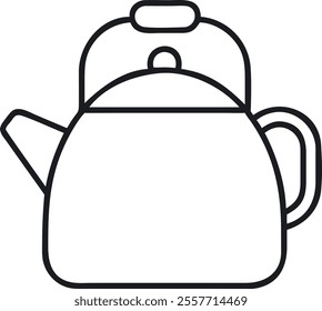 kettle icon modern illustration teapot symbol vector design 