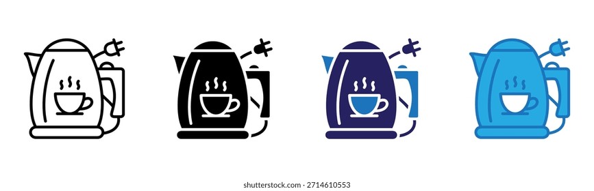 Icono de caldera Multi Style Ilustración vectorial