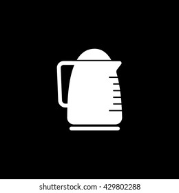 Kettle Icon On Black Background