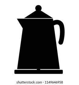 kettle icon on white background. flat style. electric kettle sign. simple illustration of electric kettle icon for web. hot electric kettle symbol.