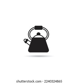icono de hervidor en fondo blanco