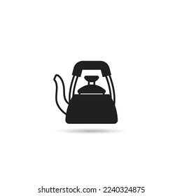 icono de hervidor en fondo blanco