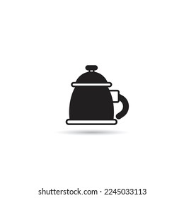 kettle icon on white background