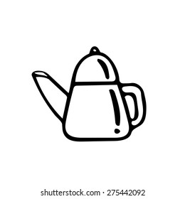 kettle icon on white background