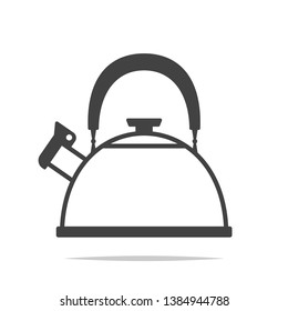 Kettle icon outline vector isolated