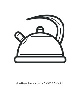 Kettle icon for preparing and drinking tea