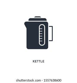 kettle icon. simple element illustration. isolated trendy filled kettle icon on white background. can be used for web, mobile, ui.