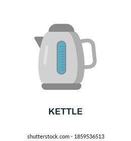 Kettle icon. Simple element from kitchen appliances collection. Creative Kettle icon for web design, templates, infographics and more