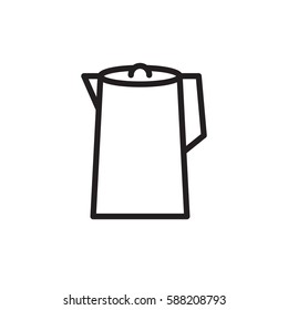 Kettle icon. Simple kitchen and cooking illustration. Vector sign for mobile app or website.