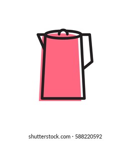 Kettle icon. Simple kitchen and cooking illustration. Vector sign for mobile app or website.