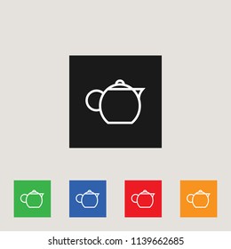 Kettle icon, stock vector illustration, EPS10.